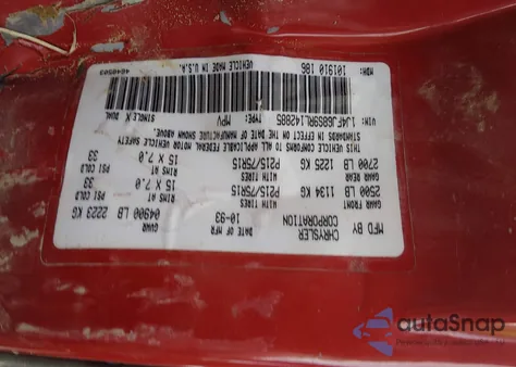 1994 Jeep Cherokee Sport z USA, uszkodzony, nr VIN 1J4FJ68S9RL142885